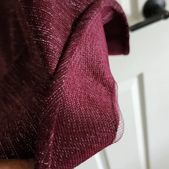 I.N. Burgundy  special Occasion dress  Sz Med Mini dress - Picture 10 of 10